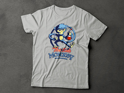 Lab Monkey illustration logo monkey t shirt vector