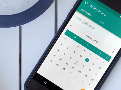 Material Calendar android calendar material ui ux