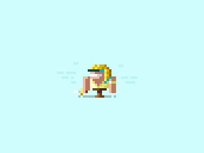 Damnd ! 8 bit arcade character damnd final fight pixel