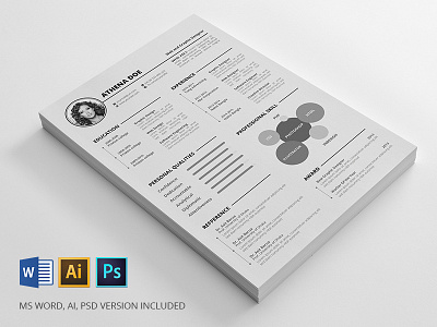 Resume | Freebie clean resume corporate resume curriculum vitae template cv free cv free download free resume freebie print template resume resume design stationary vector resume word curriculum vitae