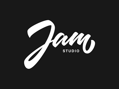 Jam Studio brand brush calligraphy handrawn handtype lettering logo logotype pen