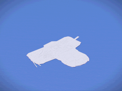 camera build v2 [gif] 3d c4d camera card origami paper stop motion thea