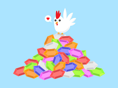 Rich Cucco chibi chicken cucco cute illustrator rupee zelda