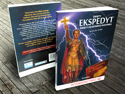 Saint Expeditus book cover design expeditus saint