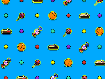 Bolo candy holiday mexican candy pattern pixel pixel art