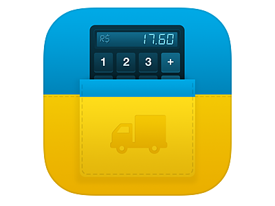 iCalcula Frete app icon app calc calculator delivery icon pocket truck