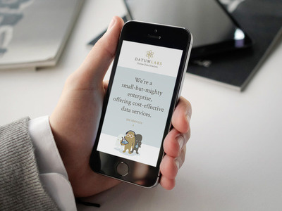 Data Site Design blue data gold interactive logo responsive science ui web