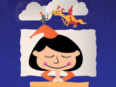Sweet Dreams child dragon dreams illustration sleep
