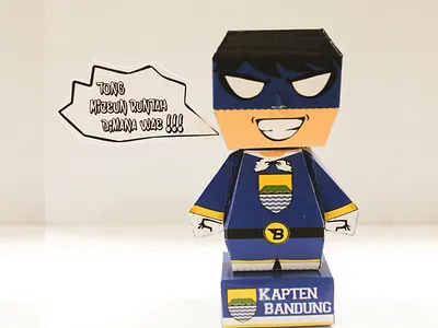 Kapten Bandung Papertoy papertoy