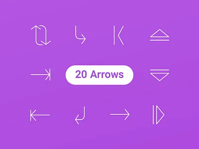 20 Free Arrow Icons 100 ai arrow arrows eps flat free freebie freebies icons icons set line