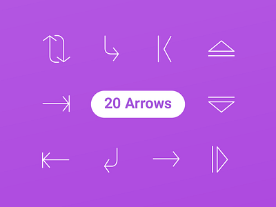 20 Free Arrow Icons 100 ai arrow arrows eps flat free freebie freebies icons icons set line