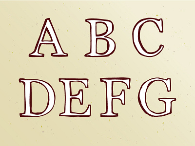 Hand drawn font capitals font georgia hand draw typo typography
