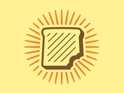 Bread bite bread breakfast illustrator