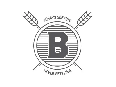 Fermenting beer branding design logo