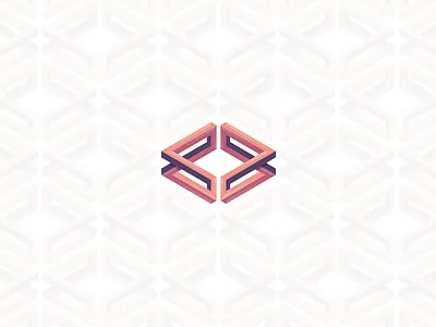 Rhombus 3d cube dimension escher geometry impossible logo pattern rhombus symbol