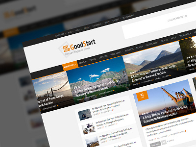 Goodstart magazine premium theme ui website