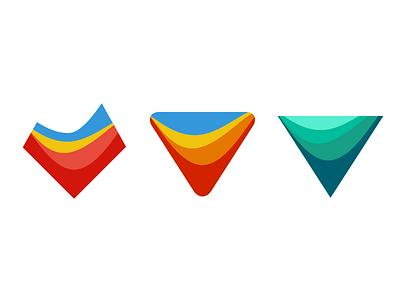 Explorations gradation gradient logo symbol topology