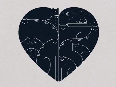 Love Cats cats illustration threadless vector