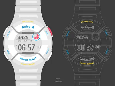 Baby-G casio icon ui watch