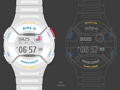 Baby-G casio icon ui watch