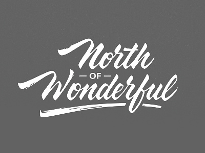 North of Wonderful agency brand calligraphy hand writing lettering logo tutov леттеринг логотип