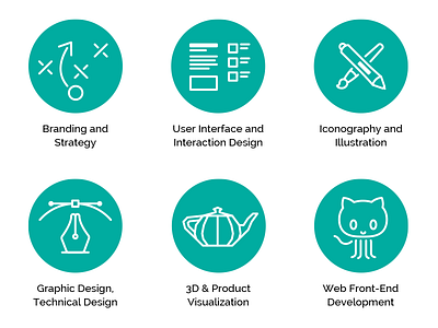 Skills Icons 3d pot icon icons illustration line lines octocat pen tool skills stylus