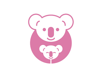 Logo for a baby monitor animal baby koala logo