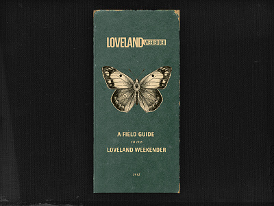 Weekender Field Guide field guide loveland vintage weekender