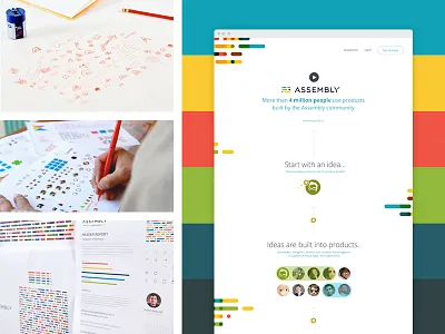 Assembly Portfolio! assembly brand identity branding focus lab paper pencil photography process sketch ui ux web