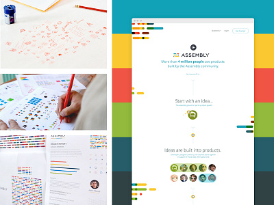 Assembly Portfolio! assembly brand identity branding focus lab paper pencil photography process sketch ui ux web