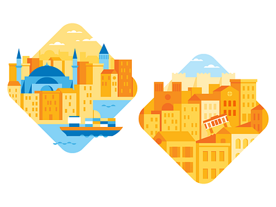 Cities city illustration skyline