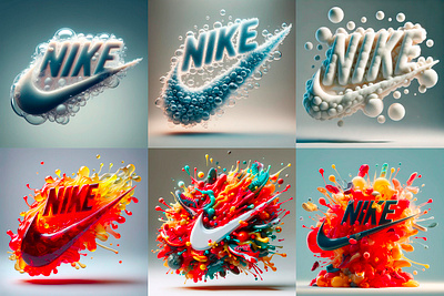 Nike - Illustrations 3d ai graphic design illustration