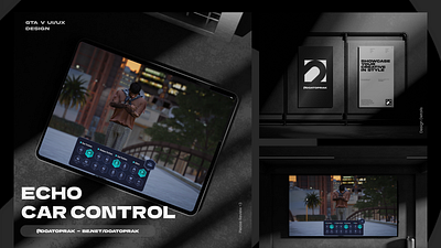 Echo Vehicle Control UI I Gta V branding design figma grand theft auto graphic design gta illustration logo roleplay ui