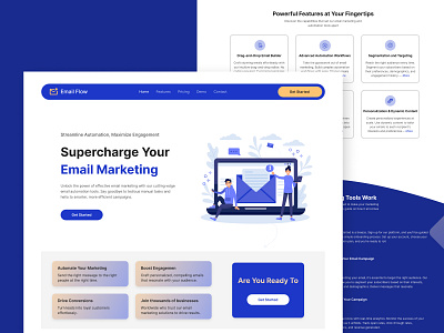 💌 Redesign Email Flow ads branding email marketing graphic design landing page marketingtools redesign saas sales ui ux uxdesign webdesign