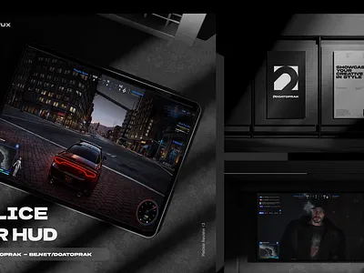 Police Car Hud UI I Gta V branding design figma grand theft auto graphic design gta illustration logo roleplay ui