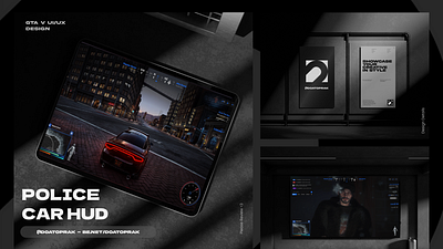 Police Car Hud UI I Gta V branding design figma grand theft auto graphic design gta illustration logo roleplay ui