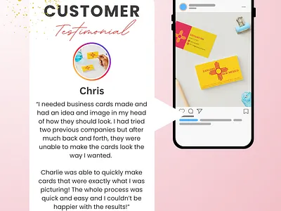 Client Review | New Mexico-inspired business cards graphic design