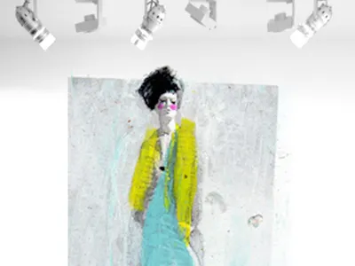 FASHION EXHIBITION colours exhibition fashion painting style