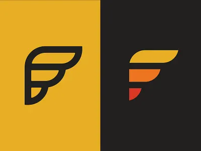 Flock Logo birds f flock identity logo mark