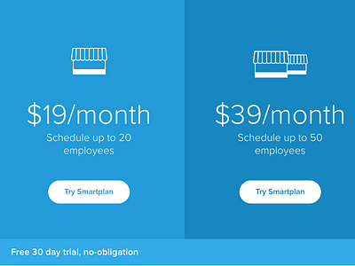 Smartplan Pricing - Employee Scheduling blue employee pricing scheduling shop smartplan