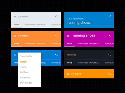 Tactile, a material design menu android menu iphone menu material design menu menu plugin mobile menu search search form swipe menu wordpress menu
