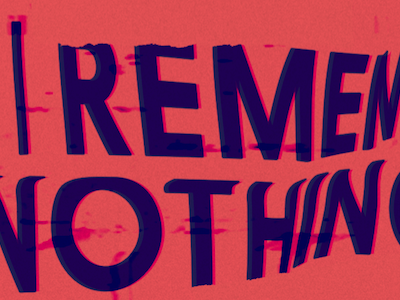 remember atlanta distorted layers letters type typography wave