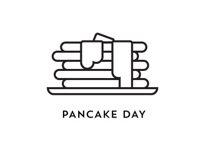 Pancake Pancake Pancake! day design flat icon illustration pancake