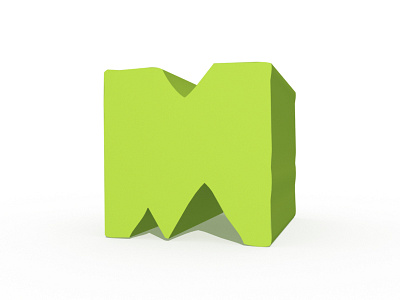 Monstercast 3D Logo 3d brand design digital dimensional green icon illustration logo monster vector