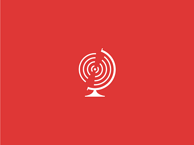 Missions Identity Concept #1 branding globe icon identity logo love missions radiowaves ripple transmission world
