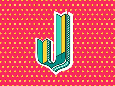 Letter J bold color j letter