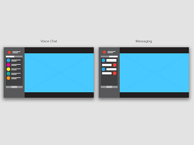 PS4 In-Game Social Wireframe lo fidelity mocks playstation sony ui design wireframes