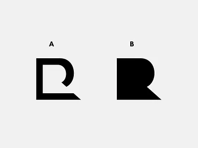 A or b brand design graphics identity logo typeface