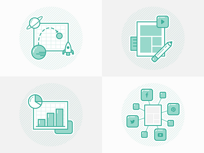 Raygun Icons graphic green icon illustration