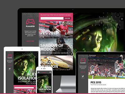 Plaaayed.com games magenta responsive website